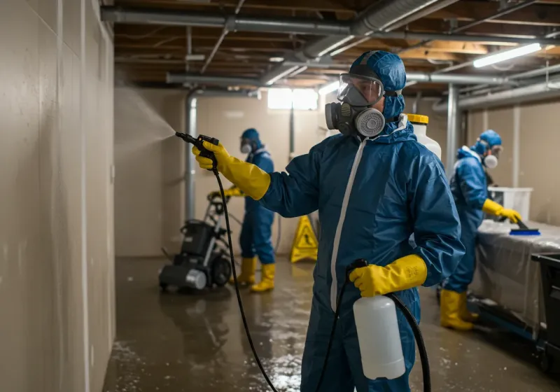 Basement Sanitization and Antimicrobial Treatment process in Naco, AZ