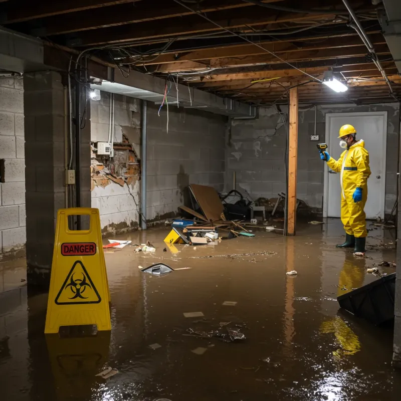 Flooded Basement Electrical Hazard in Naco, AZ Property